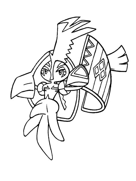 Pokemon Tapu Koko Coloring Pages Free Printable Coloring Home