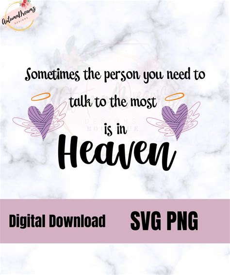 Angel In Heaven Svg Digital Download Memorial Svg Instant Etsy