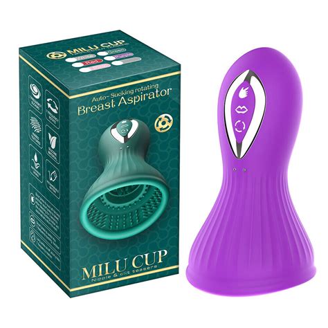 360 Rotating Sucking Nipple Massager Stimulator Breast Vibrator Sucker