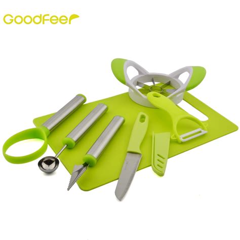Goodfeer 7pcsset Fruit Tools Set Chopper Board Fruit Knife Apple