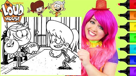 Push pack to pdf button and download pdf coloring book for free. Coloring The Loud House Lynn, Lincoln & Lily Coloring Page ...
