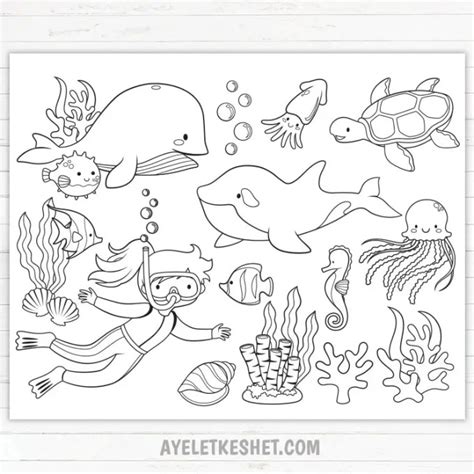 Free Printable Ocean Coloring Page Download It From