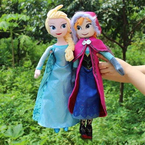 40cm Frozen Princess Anna Elsa Plush Doll Toys Snow Queen Princess Anna And Elsa Soft Stuffed Toys