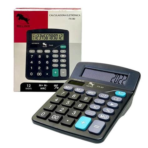 Calculadora Grande De Mesa Comercial Escritório Dígitos Hai Brasil Calculadora de Mesa