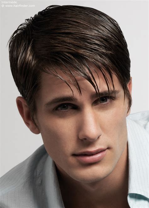 The trick here is to blend the fringe into the rest of your strands without creating a full vertical cutting line. Straight Hair :: Hairstyles for Men With Straight And ...