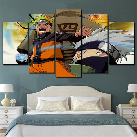 Anime Naruto Uzumaki Naruto 3 5 Piece Canvas Art Wall Decor Canvas