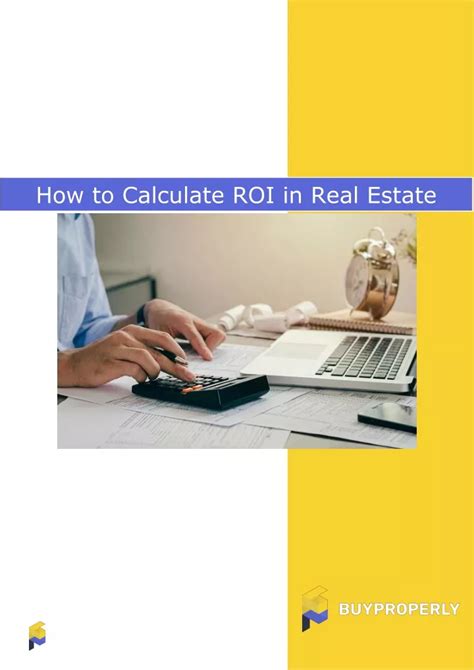 PPT How To Calculate ROI In Real Estate PowerPoint Presentation Free