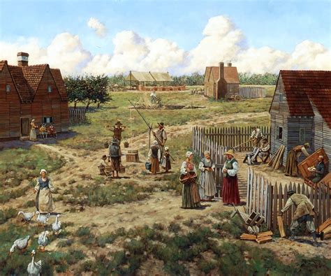 Jamestown Keith Rocco Paintings Gallery Colonial National