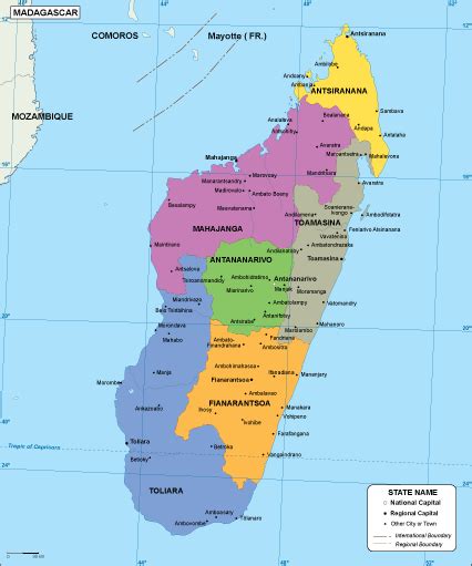 Image Gallery Madagascar Map