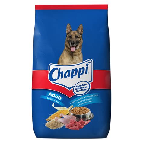 As a general rule, dogs need 25 to 30 calories per pound of weight per day, though this does differ depending on the dog. Buy Chappi Adult Chicken & Rice Dry Dog Food, 20kg Online ...