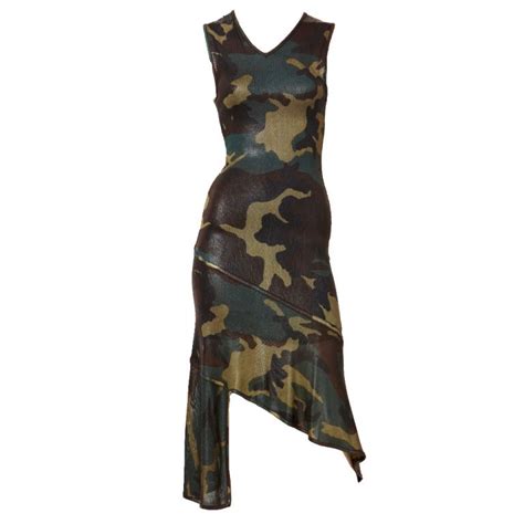 John Galliano For Christian Dior Camouflage Knit Drsz At 1stdibs