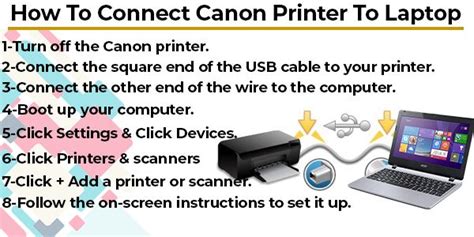 Check to make sure your computer is connected to the printer via a usb cable. Looking to connect canon printer to laptop then you are at ...