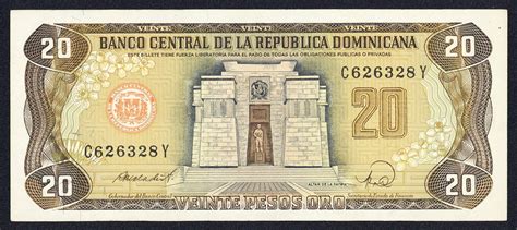 Dominican Republic 20 Pesos Oro Banknote 1988 Altar De La Patriaworld