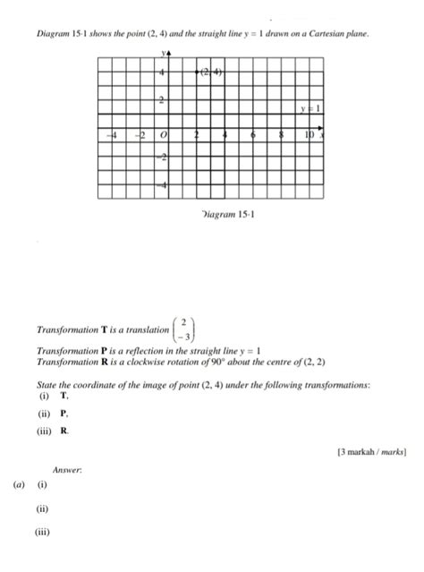 Diagram 15·1 Shows The Point 24 And The Straight Gauthmath