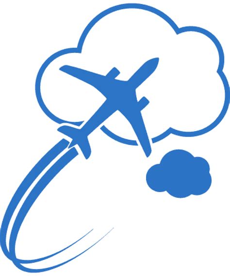 Png لوگو آبی هواپیما Blue Png Airplane Logo دانلود رایگان