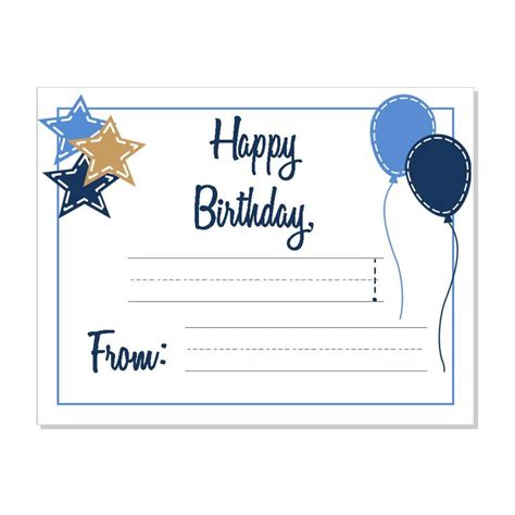 Happy Birthday Blank Note Cards Fill In The Blank Birthday Etsy
