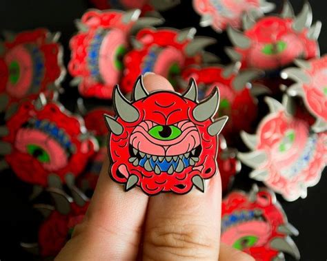 Doom Cacodemon Lapel Pin Jewelry Badge Lapel Pins Pin Patches