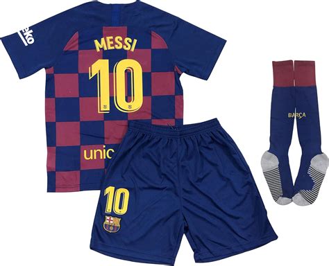 2020 Messi Home Jersey Shorts Und Socken Für Kinderjugendliche