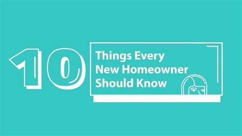 10 Tips Every New Homeowner Should Know Youtube