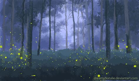 Fireflies In The Forest Animation By Dreamynatalie On Deviantart