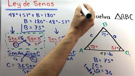 Ley de Senos ejercicios Trigonometría analítica YouTube