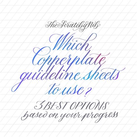 Which Copperplate Guideline Sheets To Use The 3 Best Options The