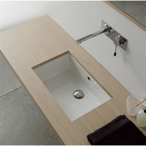 These sit below the surface of the disc takes less space than the above counter bathroom sinks that gets dirty faster and are harder to clean. Scarabeo 8091 Bathroom Sink, Miky | Nameek's