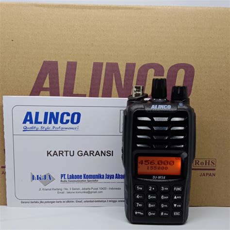 Jual Ht Alinco Dj W58 Dualband Uhf Vhf Handy Talky Dj W58 Radio Djw58