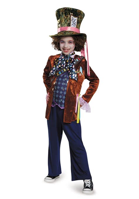 Child Mad Hatter Deluxe Costume Alice In Wonderland Costume