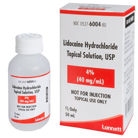 Lidocaine Hydrochloride 4 Topical Solution Cherry Flavor Rx