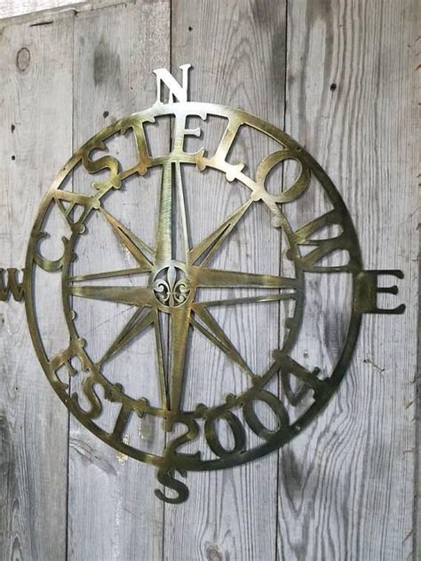 Our nautical home decor is sure to complete that customized nautical theme you're going for. 20-28 Inch Steel Nautical Compass Rose Star Customizable | Nautical metal wall art, Wall art ...