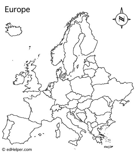 Europe Outline Map