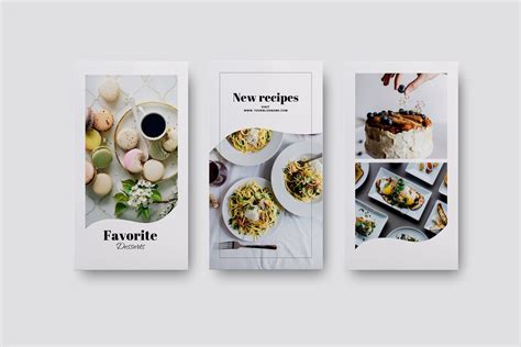 Food blogger Instagram set, Instagram stories canva template, Instagram post template, Instagram ...
