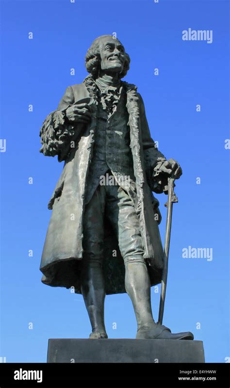 Statue Of Voltaire Ferney Voltaire France Stock Photo Alamy