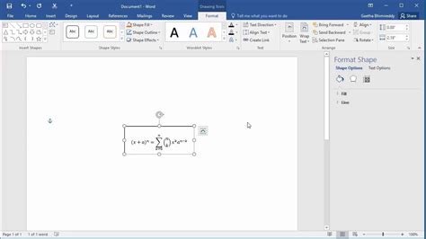 Microsoft word does, however, include options that enable you to customize how the text appears in a document, as well as how it is wrapped around images. How to Wrap Text around a Math Equation in a document in ...