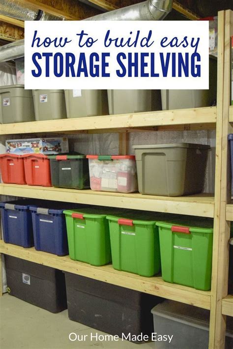 Diy Storage Shelves For Totes Diy Info