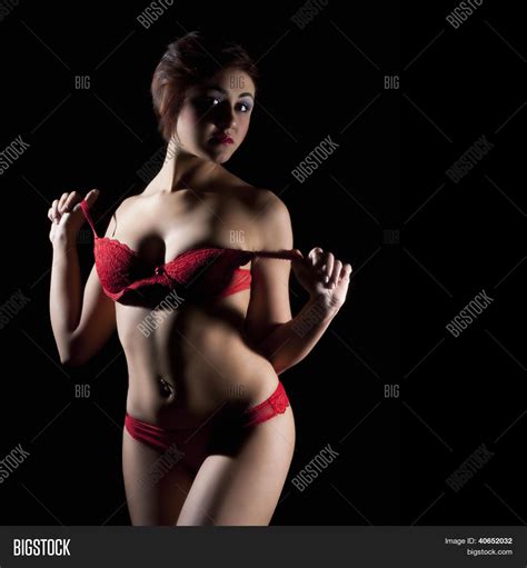 Sexy Red Lingerie Image Photo Free Trial Bigstock