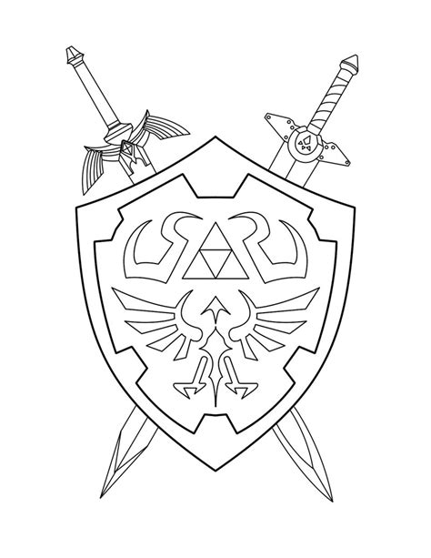 Sword And Shield Coloring Pages Coloring Pages