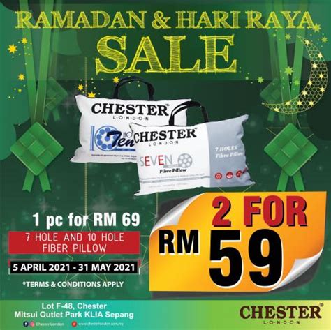 This ramadan, pakstyle.pk is geared up to offer you the best of everything! Chester London Ramadan & Raya Sale at Mitsui Outlet Park ...