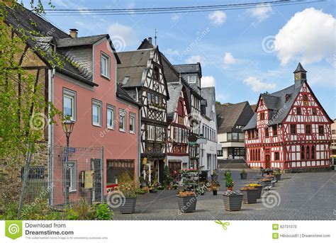 Typical Square In Cochem Stock Photo Image Of Town Road 62731070