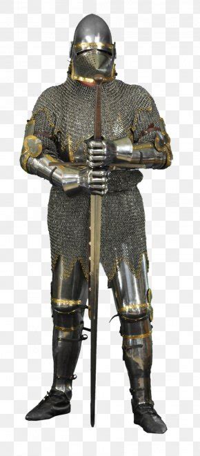 Middle Ages Knight Plate Armour Components Of Medieval