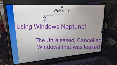 Using Windows Neptune Never Released And Cancelled Youtube