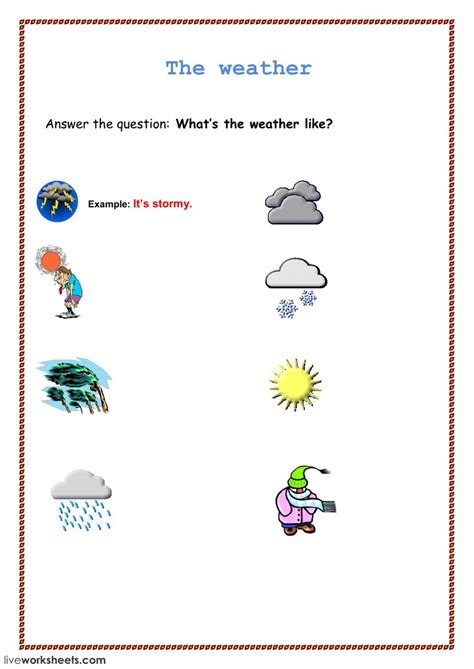 The Weather Interactive Worksheet