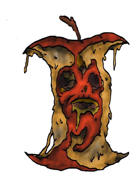 Rotten Apple Drawing Free Download On Clipartmag