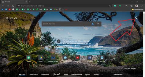 Set Custom Background Images For New Tab Pages In Microsoft Edge I My