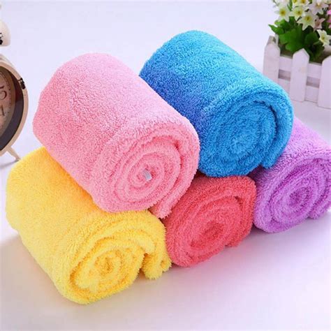 Clearance Hair Towel Coral Fleece Twist Womens Soft Shower Towels For