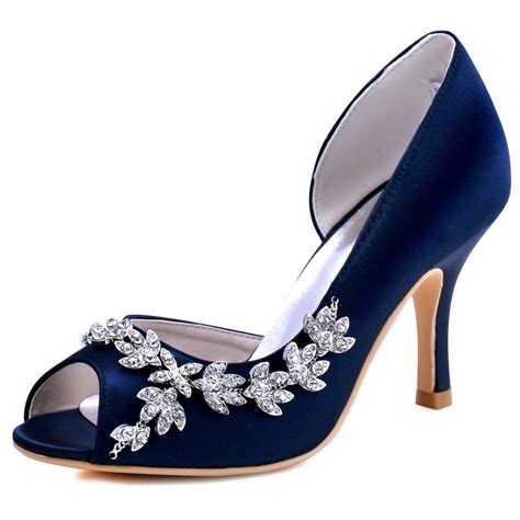 Blue Satin Dress Shoes The Dress Shop