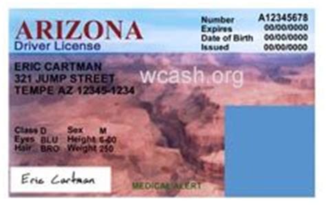 Arizona id card for non residents. Arizona | Drivers license, Drivers license template ...