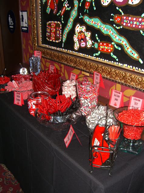 Red And Black Candy Bar For The High School Reunion Black Candy Bar