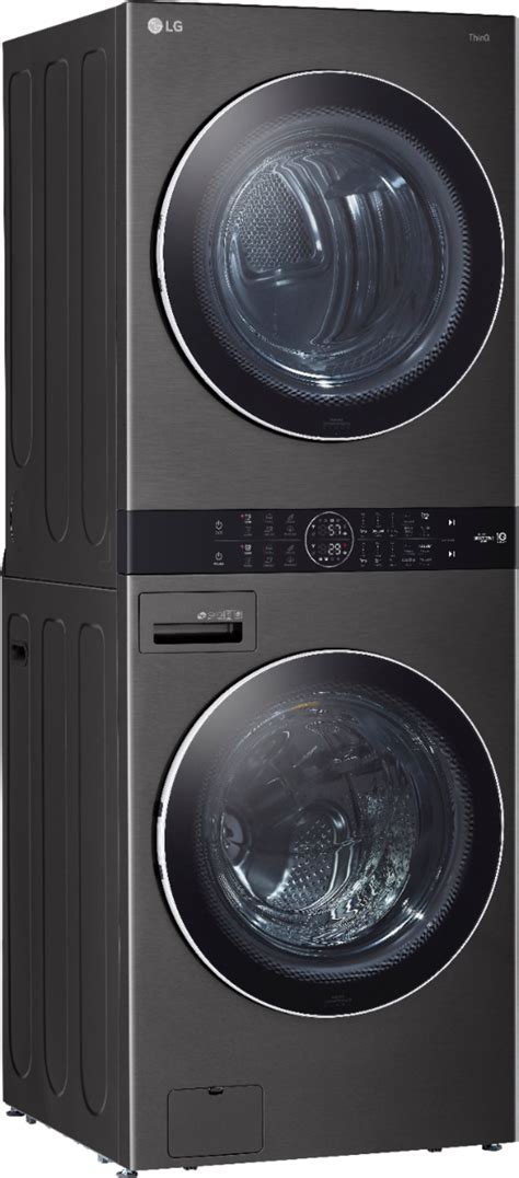 Lg Single Unit Front Load Lg Washtower With Center Control Washer And